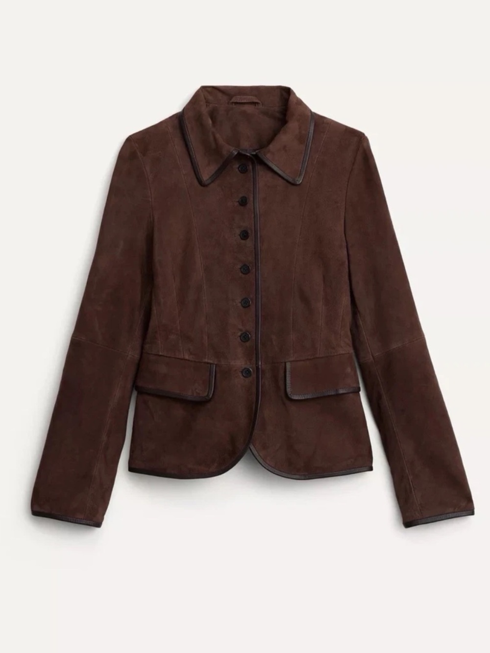 Zara Studio NWT 100% suede leather brown jacket 1966/930 - Picture 2 of 8